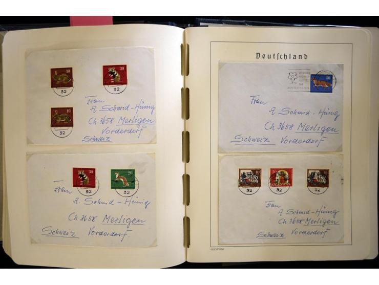 1949/90, gestempelte, in den Hauptnummern weit überkomplette Sammlung, dabei etliche Briefe teils mit guten Frankaturen, ein 