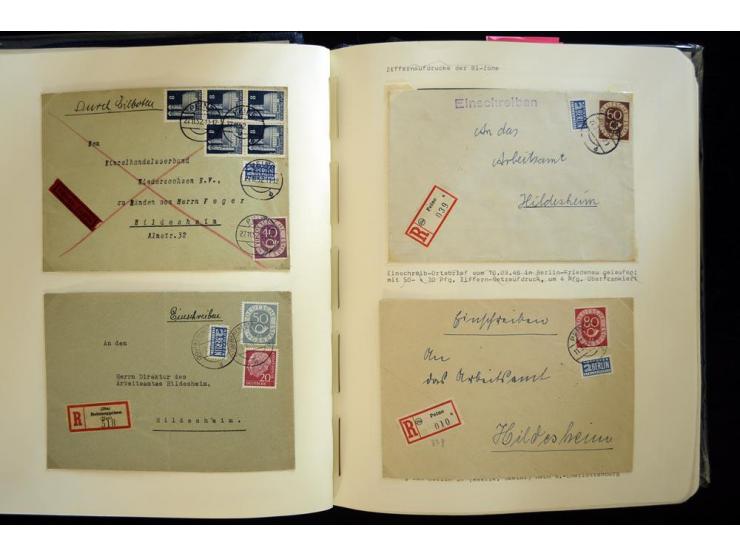 1949/90, gestempelte, in den Hauptnummern weit überkomplette Sammlung, dabei etliche Briefe teils mit guten Frankaturen, ein 