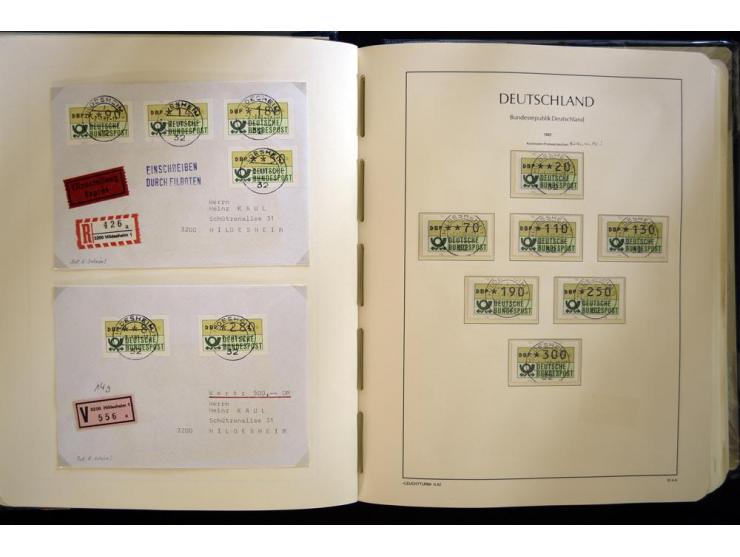 1949/90, gestempelte, in den Hauptnummern weit überkomplette Sammlung, dabei etliche Briefe teils mit guten Frankaturen, ein 