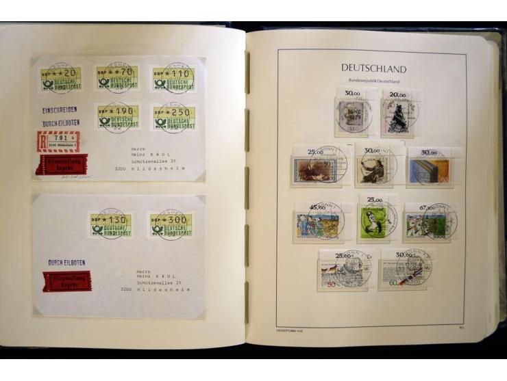 1949/90, gestempelte, in den Hauptnummern weit überkomplette Sammlung, dabei etliche Briefe teils mit guten Frankaturen, ein 
