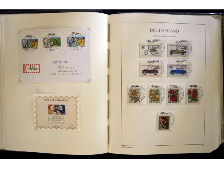 1949/90, gestempelte, in den Hauptnummern weit überkomplette Sammlung, dabei etliche Briefe teils mit guten Frankaturen, ein 
