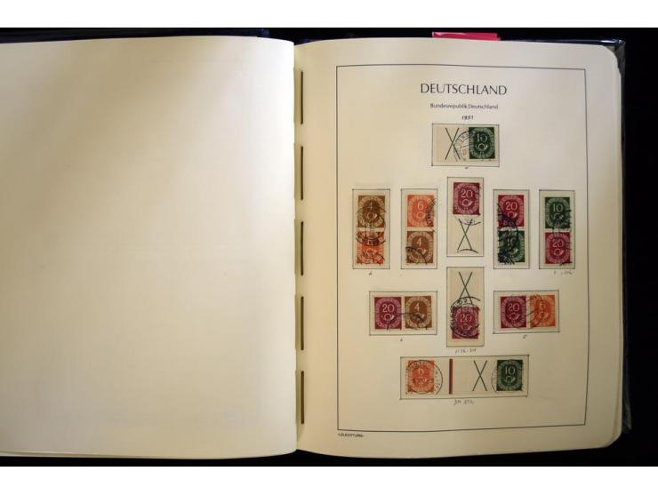 1949/90, gestempelte, in den Hauptnummern weit überkomplette Sammlung, dabei etliche Briefe teils mit guten Frankaturen, ein 