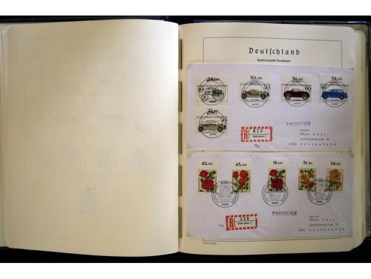 1949/90, gestempelte, in den Hauptnummern weit überkomplette Sammlung, dabei etliche Briefe teils mit guten Frankaturen, ein 