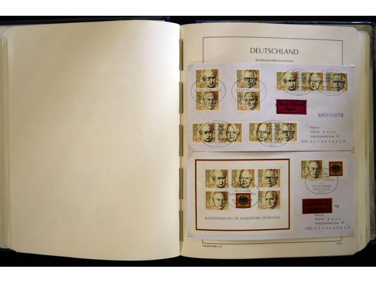 1949/90, gestempelte, in den Hauptnummern weit überkomplette Sammlung, dabei etliche Briefe teils mit guten Frankaturen, ein 