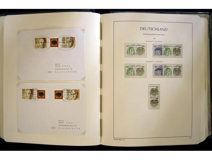 1949/90, gestempelte, in den Hauptnummern weit überkomplette Sammlung, dabei etliche Briefe teils mit guten Frankaturen, ein 