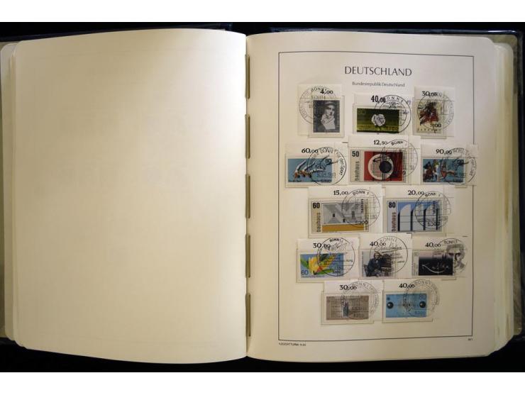 1949/90, gestempelte, in den Hauptnummern weit überkomplette Sammlung, dabei etliche Briefe teils mit guten Frankaturen, ein 