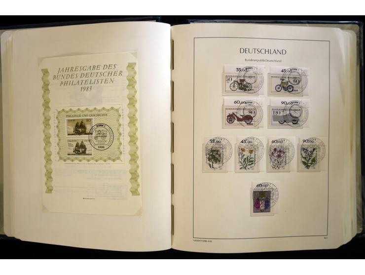 1949/90, gestempelte, in den Hauptnummern weit überkomplette Sammlung, dabei etliche Briefe teils mit guten Frankaturen, ein 