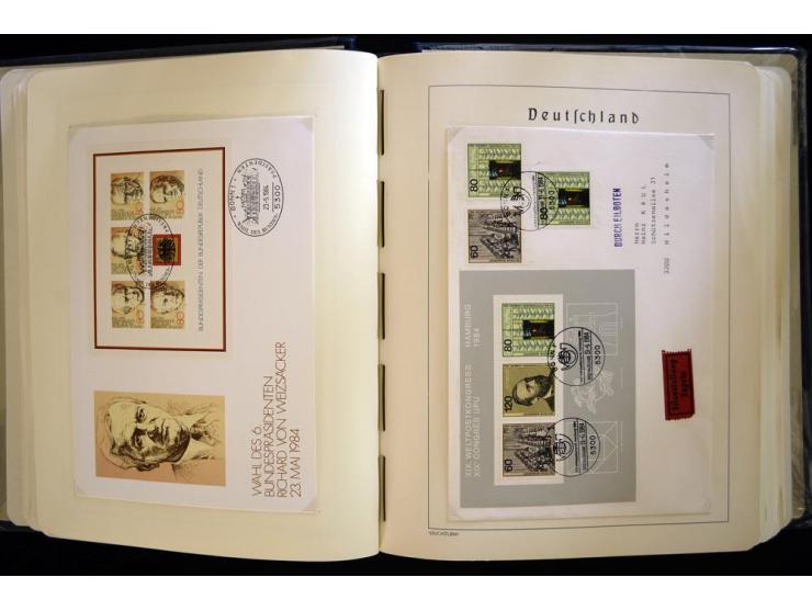 1949/90, gestempelte, in den Hauptnummern weit überkomplette Sammlung, dabei etliche Briefe teils mit guten Frankaturen, ein 