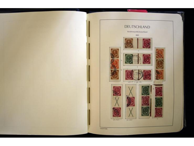 1949/90, gestempelte, in den Hauptnummern weit überkomplette Sammlung, dabei etliche Briefe teils mit guten Frankaturen, ein 
