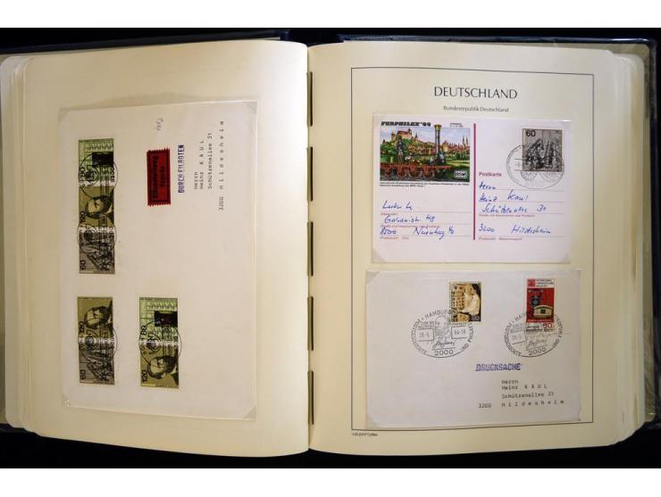 1949/90, gestempelte, in den Hauptnummern weit überkomplette Sammlung, dabei etliche Briefe teils mit guten Frankaturen, ein 