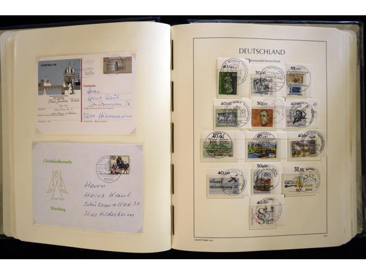 1949/90, gestempelte, in den Hauptnummern weit überkomplette Sammlung, dabei etliche Briefe teils mit guten Frankaturen, ein 