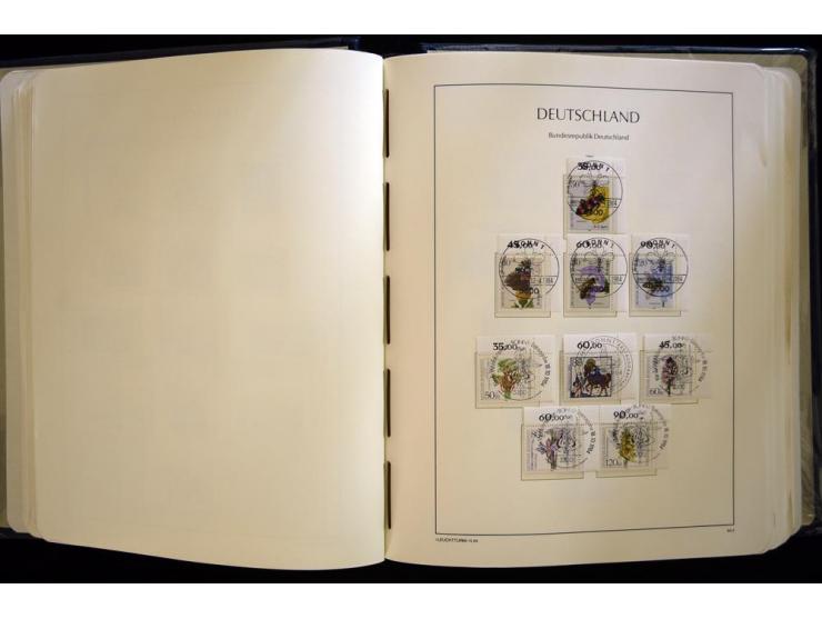 1949/90, gestempelte, in den Hauptnummern weit überkomplette Sammlung, dabei etliche Briefe teils mit guten Frankaturen, ein 