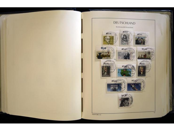 1949/90, gestempelte, in den Hauptnummern weit überkomplette Sammlung, dabei etliche Briefe teils mit guten Frankaturen, ein 
