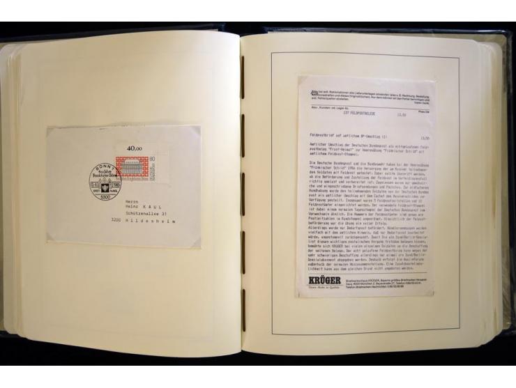 1949/90, gestempelte, in den Hauptnummern weit überkomplette Sammlung, dabei etliche Briefe teils mit guten Frankaturen, ein 