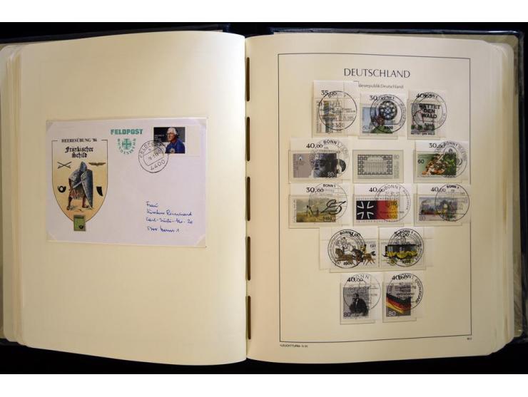 1949/90, gestempelte, in den Hauptnummern weit überkomplette Sammlung, dabei etliche Briefe teils mit guten Frankaturen, ein 
