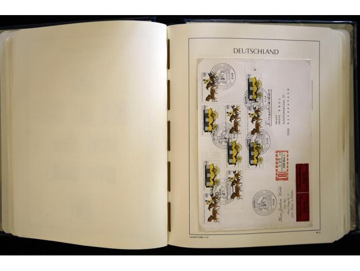 1949/90, gestempelte, in den Hauptnummern weit überkomplette Sammlung, dabei etliche Briefe teils mit guten Frankaturen, ein 