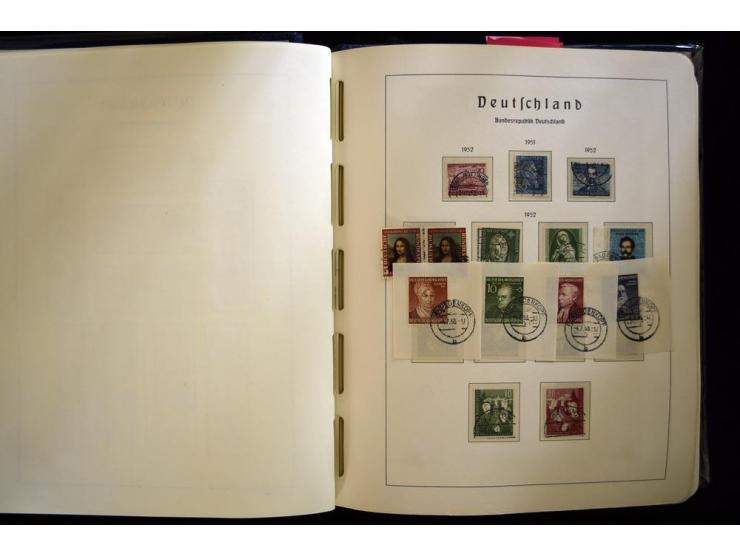 1949/90, gestempelte, in den Hauptnummern weit überkomplette Sammlung, dabei etliche Briefe teils mit guten Frankaturen, ein 