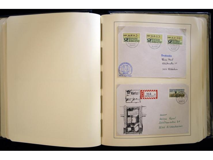 1949/90, gestempelte, in den Hauptnummern weit überkomplette Sammlung, dabei etliche Briefe teils mit guten Frankaturen, ein 