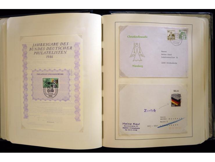 1949/90, gestempelte, in den Hauptnummern weit überkomplette Sammlung, dabei etliche Briefe teils mit guten Frankaturen, ein 