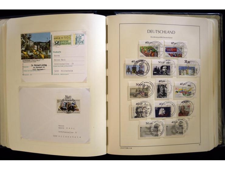 1949/90, gestempelte, in den Hauptnummern weit überkomplette Sammlung, dabei etliche Briefe teils mit guten Frankaturen, ein 
