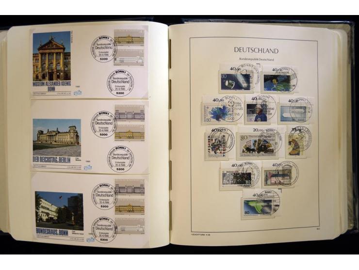 1949/90, gestempelte, in den Hauptnummern weit überkomplette Sammlung, dabei etliche Briefe teils mit guten Frankaturen, ein 