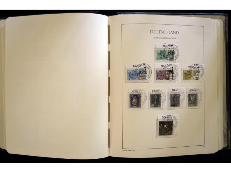 1949/90, gestempelte, in den Hauptnummern weit überkomplette Sammlung, dabei etliche Briefe teils mit guten Frankaturen, ein 