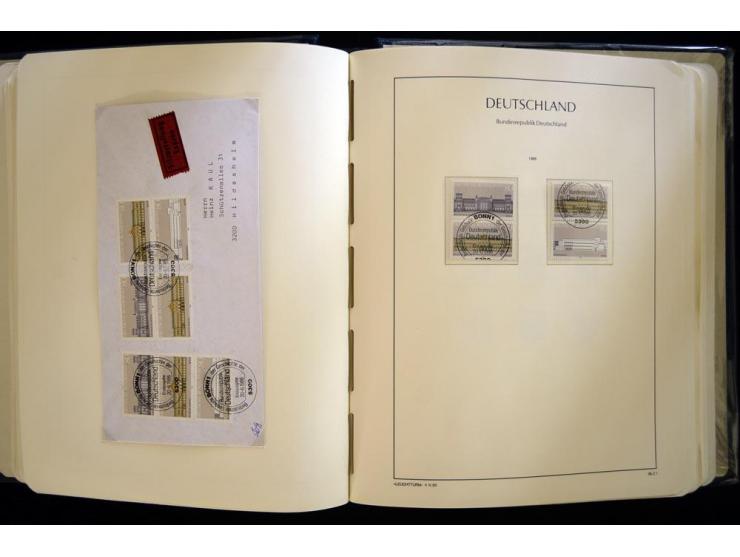 1949/90, gestempelte, in den Hauptnummern weit überkomplette Sammlung, dabei etliche Briefe teils mit guten Frankaturen, ein 