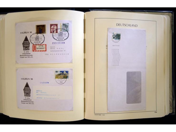 1949/90, gestempelte, in den Hauptnummern weit überkomplette Sammlung, dabei etliche Briefe teils mit guten Frankaturen, ein 