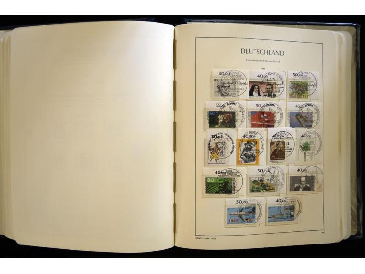 1949/90, gestempelte, in den Hauptnummern weit überkomplette Sammlung, dabei etliche Briefe teils mit guten Frankaturen, ein 