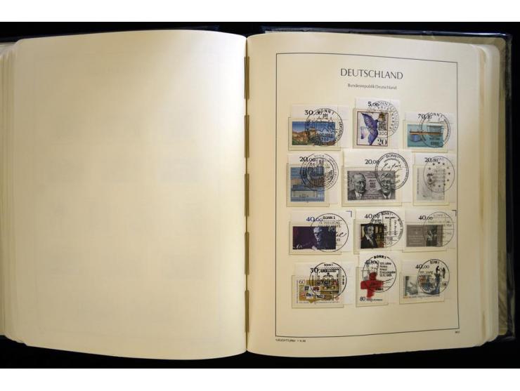 1949/90, gestempelte, in den Hauptnummern weit überkomplette Sammlung, dabei etliche Briefe teils mit guten Frankaturen, ein 