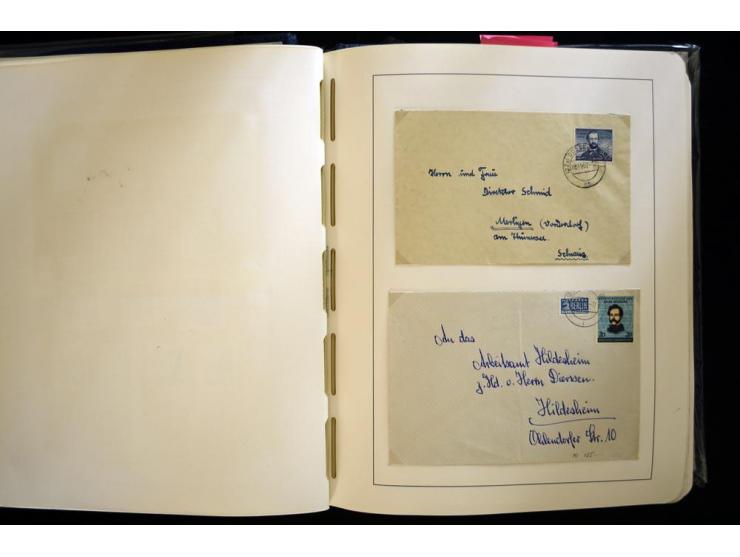 1949/90, gestempelte, in den Hauptnummern weit überkomplette Sammlung, dabei etliche Briefe teils mit guten Frankaturen, ein 