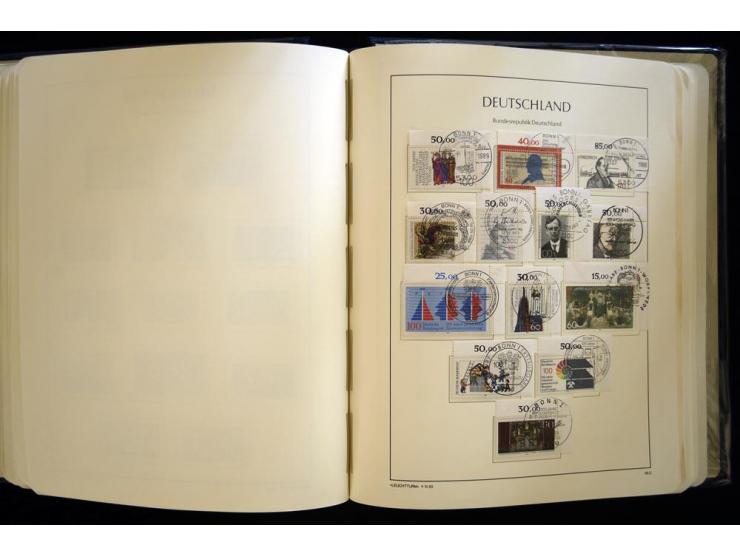 1949/90, gestempelte, in den Hauptnummern weit überkomplette Sammlung, dabei etliche Briefe teils mit guten Frankaturen, ein 