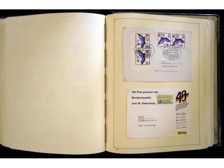 1949/90, gestempelte, in den Hauptnummern weit überkomplette Sammlung, dabei etliche Briefe teils mit guten Frankaturen, ein 