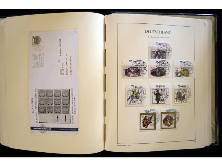 1949/90, gestempelte, in den Hauptnummern weit überkomplette Sammlung, dabei etliche Briefe teils mit guten Frankaturen, ein 