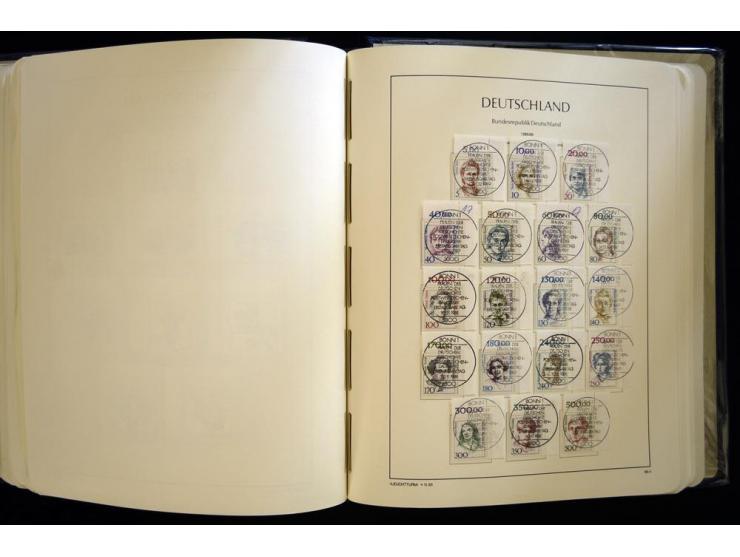 1949/90, gestempelte, in den Hauptnummern weit überkomplette Sammlung, dabei etliche Briefe teils mit guten Frankaturen, ein 