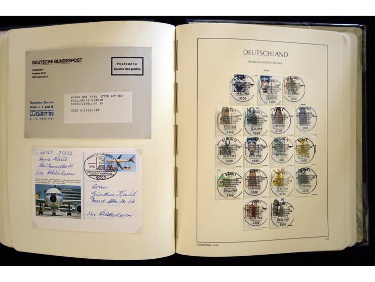 1949/90, gestempelte, in den Hauptnummern weit überkomplette Sammlung, dabei etliche Briefe teils mit guten Frankaturen, ein 