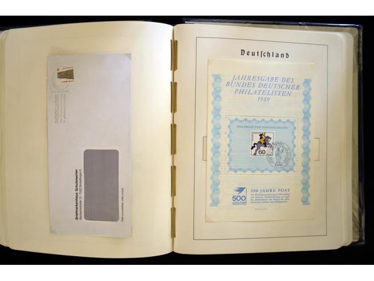 1949/90, gestempelte, in den Hauptnummern weit überkomplette Sammlung, dabei etliche Briefe teils mit guten Frankaturen, ein 
