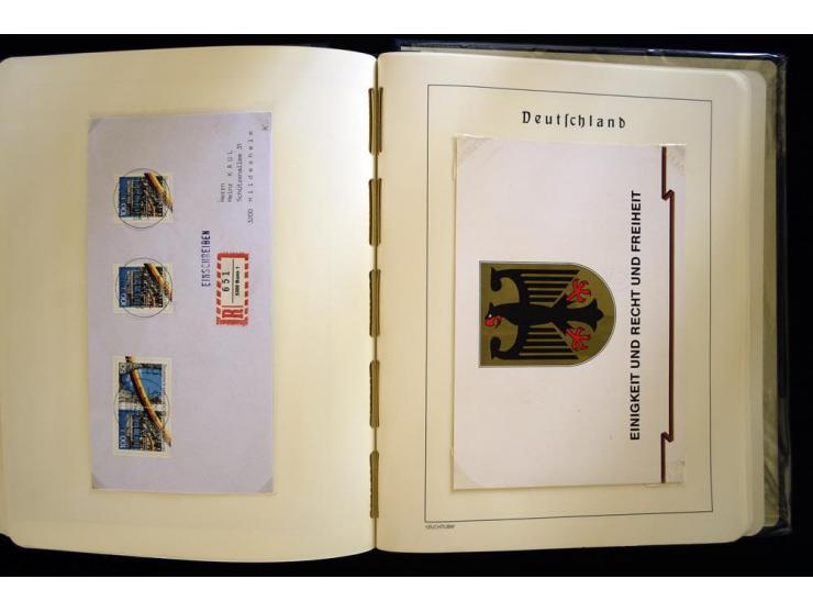 1949/90, gestempelte, in den Hauptnummern weit überkomplette Sammlung, dabei etliche Briefe teils mit guten Frankaturen, ein 