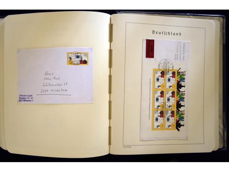 1949/90, gestempelte, in den Hauptnummern weit überkomplette Sammlung, dabei etliche Briefe teils mit guten Frankaturen, ein 