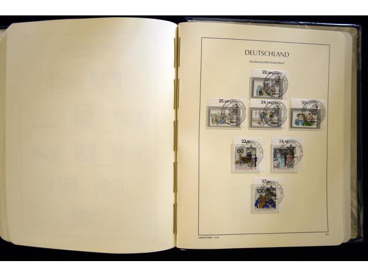 1949/90, gestempelte, in den Hauptnummern weit überkomplette Sammlung, dabei etliche Briefe teils mit guten Frankaturen, ein 
