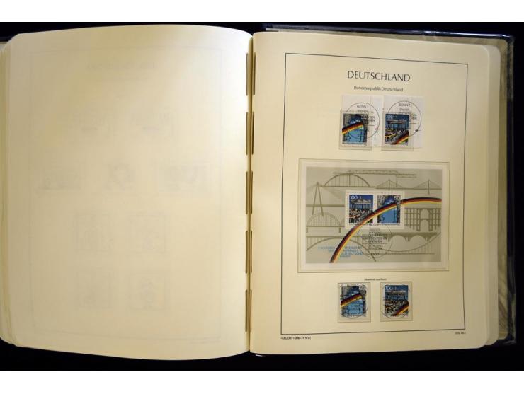 1949/90, gestempelte, in den Hauptnummern weit überkomplette Sammlung, dabei etliche Briefe teils mit guten Frankaturen, ein 