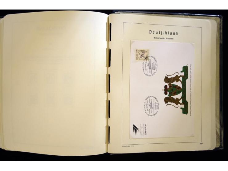 1949/90, gestempelte, in den Hauptnummern weit überkomplette Sammlung, dabei etliche Briefe teils mit guten Frankaturen, ein 