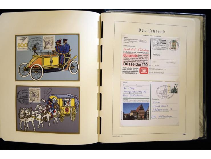 1949/90, gestempelte, in den Hauptnummern weit überkomplette Sammlung, dabei etliche Briefe teils mit guten Frankaturen, ein 