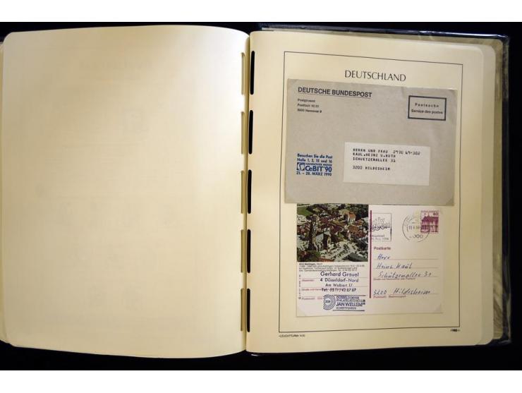 1949/90, gestempelte, in den Hauptnummern weit überkomplette Sammlung, dabei etliche Briefe teils mit guten Frankaturen, ein 