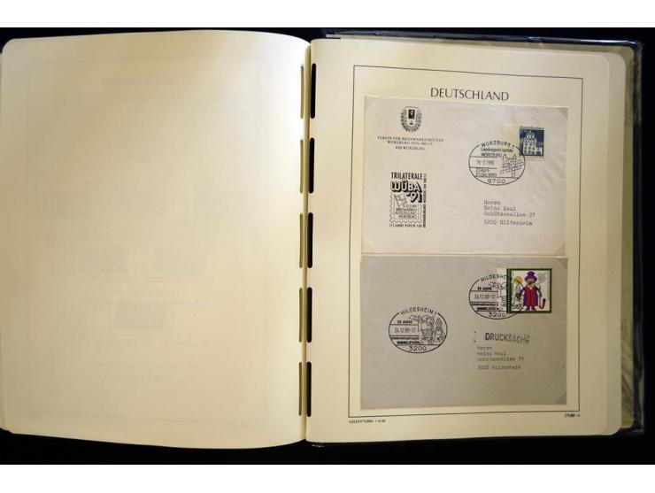 1949/90, gestempelte, in den Hauptnummern weit überkomplette Sammlung, dabei etliche Briefe teils mit guten Frankaturen, ein 