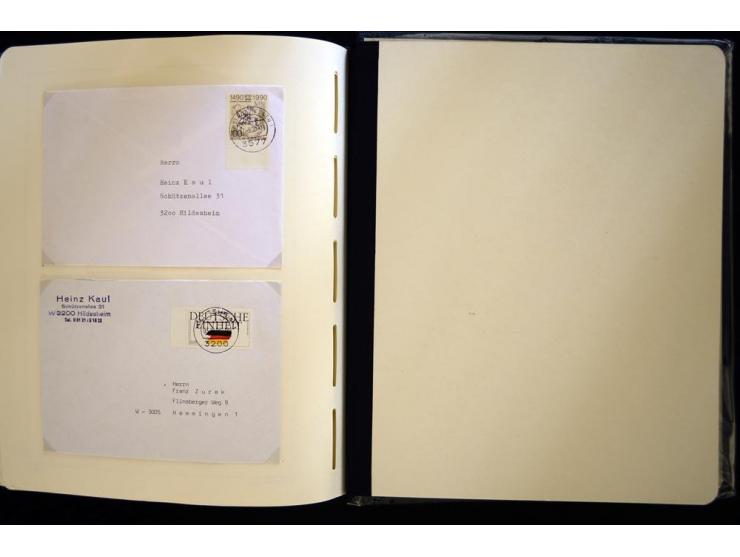 1949/90, gestempelte, in den Hauptnummern weit überkomplette Sammlung, dabei etliche Briefe teils mit guten Frankaturen, ein 