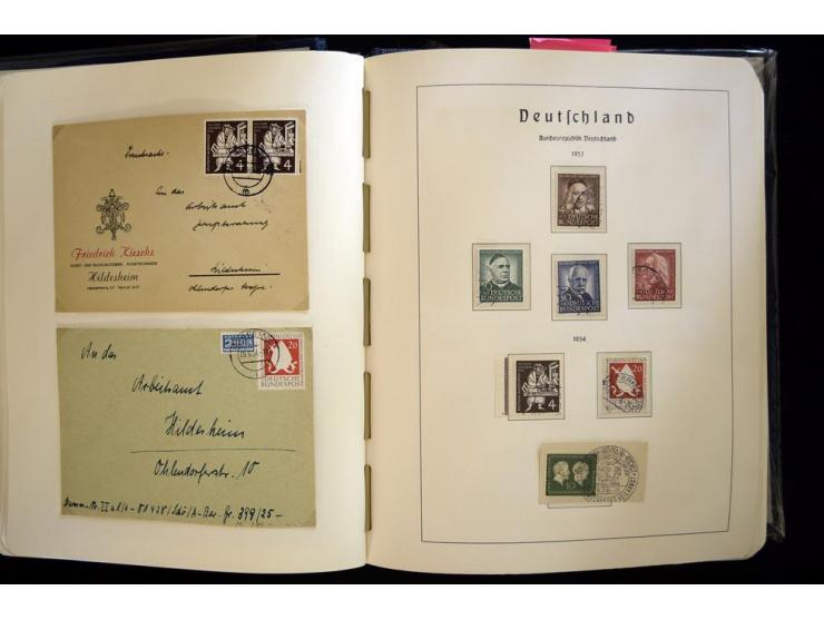 1949/90, gestempelte, in den Hauptnummern weit überkomplette Sammlung, dabei etliche Briefe teils mit guten Frankaturen, ein 