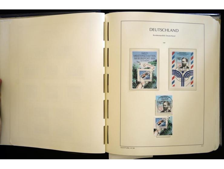 1949/90, gestempelte, in den Hauptnummern weit überkomplette Sammlung, dabei etliche Briefe teils mit guten Frankaturen, ein 