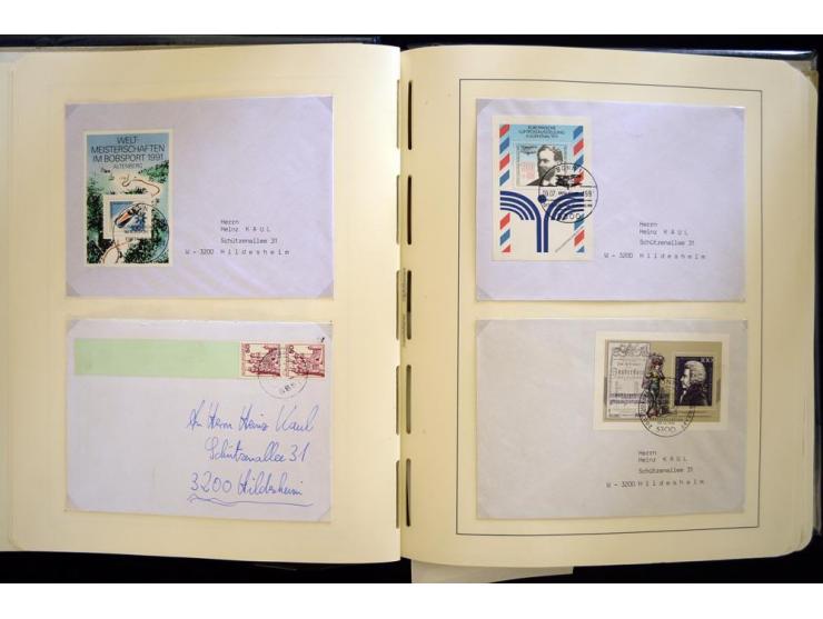 1949/90, gestempelte, in den Hauptnummern weit überkomplette Sammlung, dabei etliche Briefe teils mit guten Frankaturen, ein 