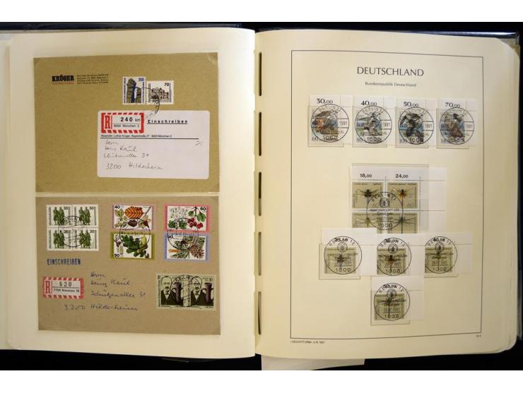1949/90, gestempelte, in den Hauptnummern weit überkomplette Sammlung, dabei etliche Briefe teils mit guten Frankaturen, ein 